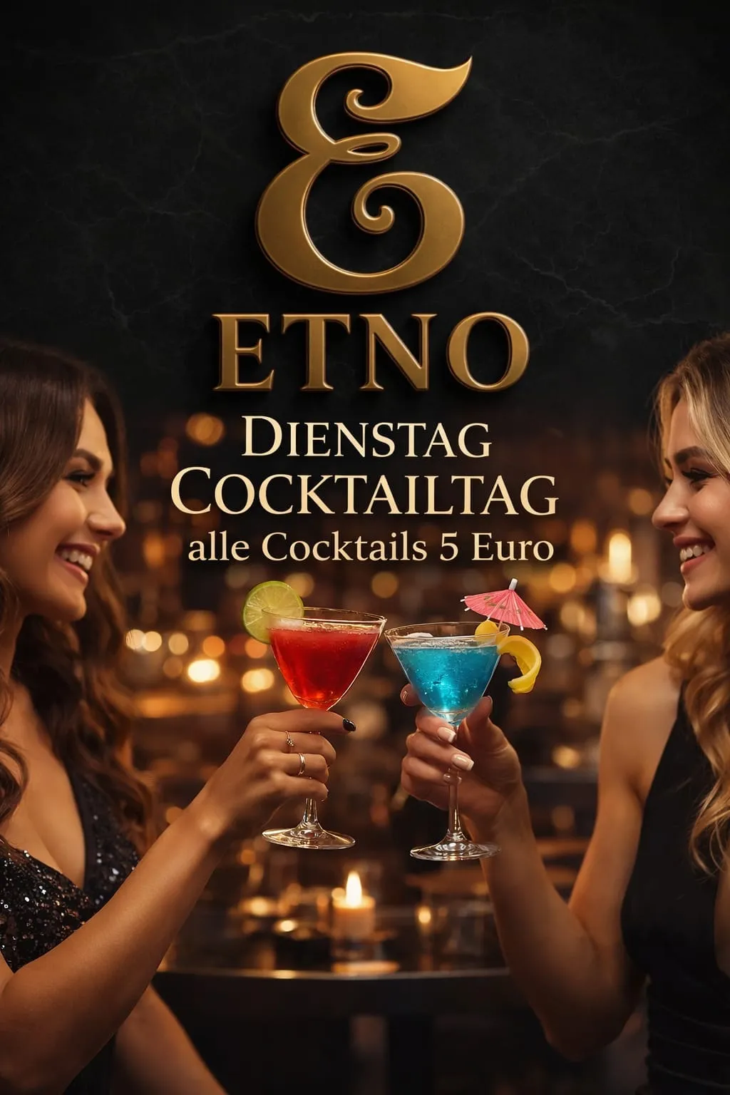 Dienstag Cocktailtag – alle Cocktails 5 Euro