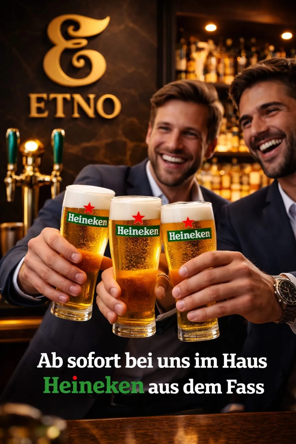 Heineken aus dem Fass – ab sofort bei uns im Haus