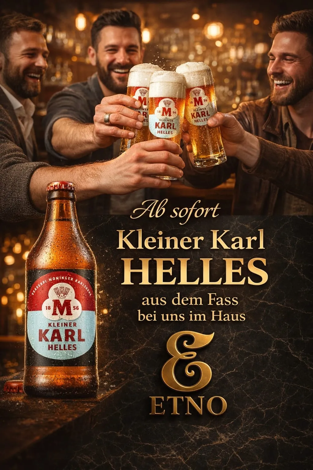 Kleiner Karl Helles aus dem Fass – jetzt bei uns im ETNO